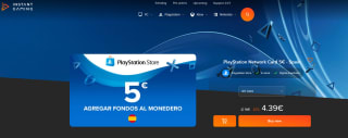 Tarjeta de 5€ PlayStation Network España por 4,39€