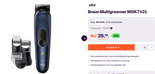 Electric Shaver Braun MGK7421 voor €39,95 bij Ibood