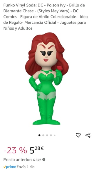 Figura Funko Vinyl Soda: DC - Poison Ivy - Brillo de Diamante Chase por 4,84€