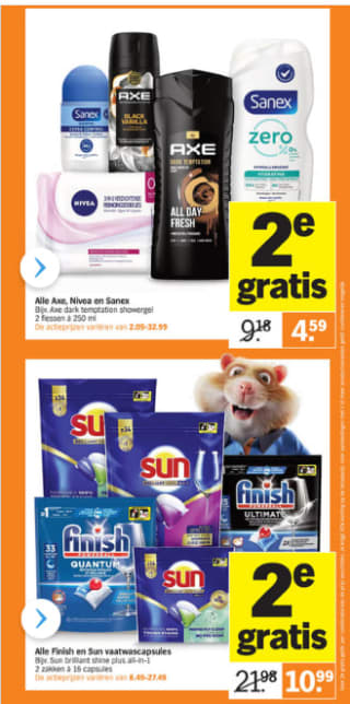 Albert Heijn Hamsterweken veel producten de 2de gratis