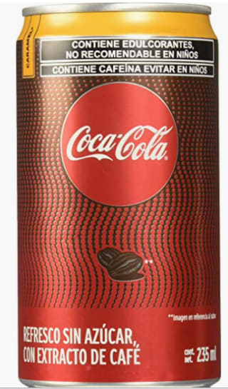 Cola Cola con café x 8 por $67.50 en Amazon