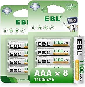 Collect 2 4 packs of EBL AAA rechargeable batteries from Amazon for £5.93