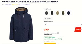 JACK&JONES JJLOOP Parka voor €27,79 bij Bol.com