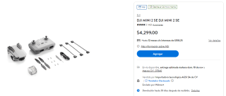 DJI MINI 2 SE en oferta en Walmart