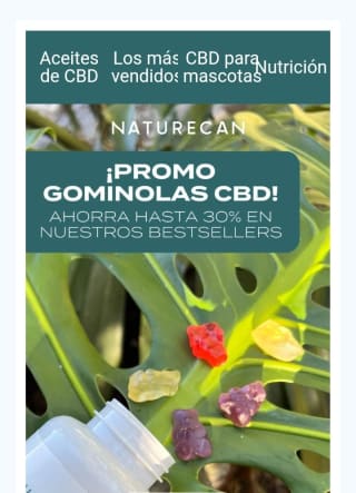 Hasta -30% de Descuento en Gominolas CBD.