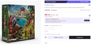 Juego de Mesa Skull tales: ¡A toda vela! 2ª edición por 68,79€ (Cuenta Nueva 56.79€)