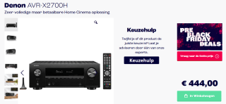 Denon AVR-X2700H AV-receiver voor €444 bij Smits Arnhem