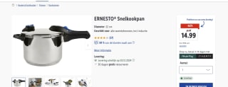 ERNESTO® Snelkookpan (22cm) voor €14,99