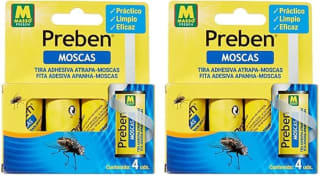 Pack 2 Tiras Atrapa-Moscas PREBEN con 4 unidades por 2€