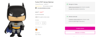 Funko Batman por $239.2 en Liverpool