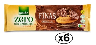 6 Paquetes de Gullon Zero finas galleta choco 150 gr por 9.14€