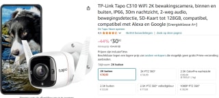 TP-Link Tapo C310 Outdoor Security Wi-Fi Camera beveiligingscamera voor €30,92 bij Amazon