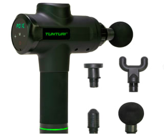 Tunturi MG50 massage gun met 4 opzetstukken en koffertje voor €75 bij Coolblue