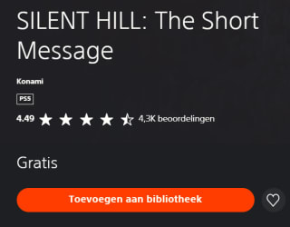 Silent Hill: The Short Message gratis in de Playstation Store