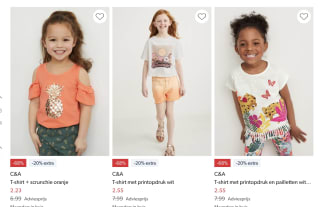 20% extra korting op geselecteerde sale items bij Wehkamp