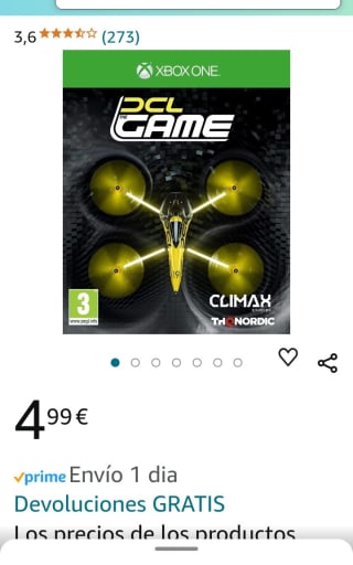 DCL Drone Championship League Xbox One por 4,99€.