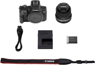 Canon EOS R100 Zwart + RF-S 18-45 IS STM voor €473 bij Amazon NL