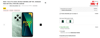Xiaomi Poco C75 de 8GB/256GB por 109€