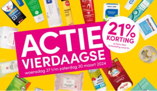 21% korting op bijna alles bij DA