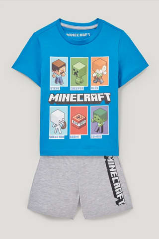 Pijama corto Minecraft Algodón orgánico a solo 6,99€