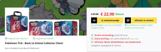 Pokémon TCG - Back to School Collector Chest voor €22,99 bij Game Mania