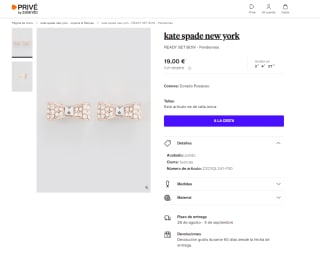 Pendientes kate spade new york por 19,99€