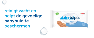 1080 stuks Waterwipes babydoekjes voor €32,49 (2 voor de prijs van 1)