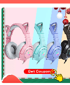 Onikuma auriculares K9 con orejas de gato por 21,37€