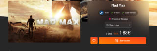 Videojuego Mad Max PC por 1,68€