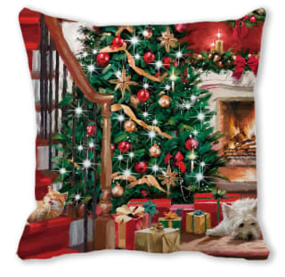 Funda de almohada con adorno navideño a solo 1,50€