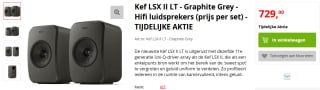Kef LSX II LT speakers (2-pack) voor €729 bij Apollo