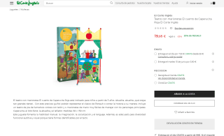 Teatro con marionetas El cuento de Caperucita Roja por 19,95€