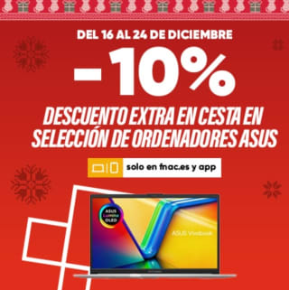 -10% de Descuento Extra Ordenadpres Asus en fnac.