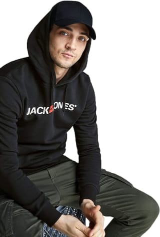 JACK & JONES Logo hoodie voor €16,39 bij Amazon