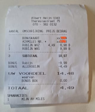 Gratis wasmiddeldoekjes twv €9,99 en 1+1 gratis op Robijn