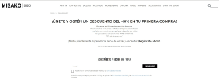 10% descuento para tu primera compra en Misako desde la Newsletter
