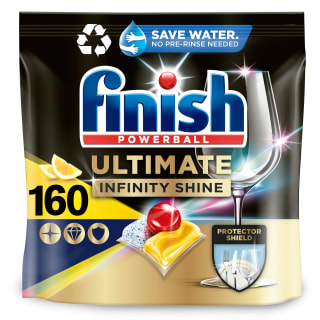 160 Pastillas para lavavajillas Finish Powerball Ultimate Infinity Shine por 19.51€