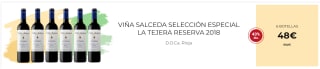 6 Botellas de Viña Salceda Selección Especial La Tejera Reserva 2018 por 38€