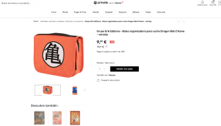 Bolsa Grupo Erik Editores organizadora para coche Dragon Ball Z Kame impermeable por solo 9,99€