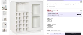 Aparador de Cocina con 2 Botelleros por 83,23€ /73,23€ nuevo usuario)