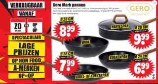 Diverse Gero Mark Pannen vanaf €6,99 bij Dirk
