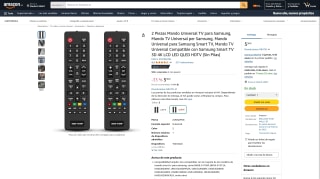 Mando Universal TV para Samsung 2 unidades por 5,36€
