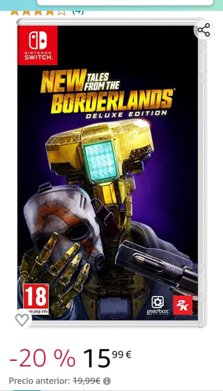 New tales from the Borderlands Deluxe Ed. Nintendo Switch por 15,99€.