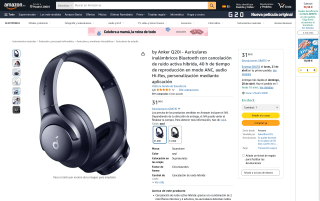Auriculares Anker Soundcore Q20i por 31,99€