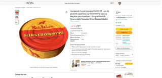 Lata de pescado apestoso Surstroemming sueco Soulgoods Surströmming por solo 22,90€