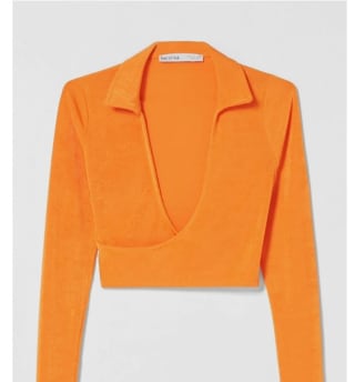 Camiseta de manga larga - naranja Bershka por 6€