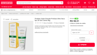 Protetor Solar Ensolei da Profuse com fator 30 de 50g - R$ 58,51