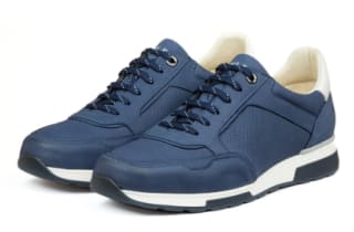 Blauwe nubuck Positano sneakers voor €99,90 bij Vanlieroutlet