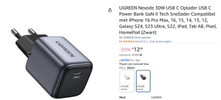 UGREEN GaN2 Quick Charger 30W voor €12,99 bij Amazon