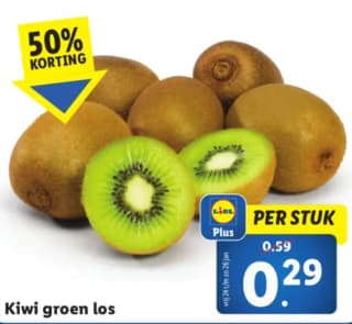 1 Kiwi voor €0,29 bij de Lidl